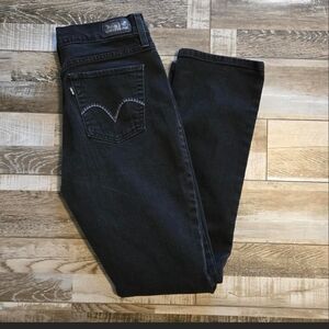 Levi's Women's Dark Denim Straight Leg Jeans